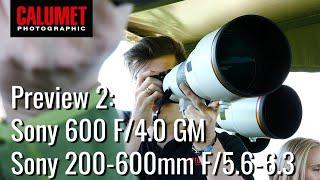 Part 2: Preview Sony FE 600 / 4.0 GM und Sony FE 200 - 600 / 5.6 - 6.3 G OSS