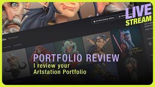 Community Portfolio Review Part 2 | on Live Stream | in ZBrush