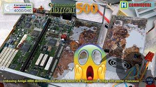 #Amiga4000, leak acid battery, e riparazione #Amiga500, Utente Francesco