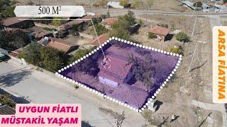 (SATILDI) )BALIKESİR GÖNEN ÇOK UYGUN FİATLI 500M2 ARSA İÇİNDE MÜSTAKİL EV VE ARSASI