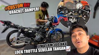 RX-Z 135 CUSTOM Diy Bracket DAMPER | baru lock tak goyang!!