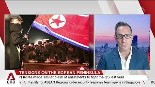 Analyst discusses North Korea’s claims of 1.4m youths joining its army amid tensions with South