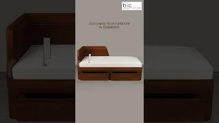 Teakwood Modern Sofa cum bed  | Teakwood Furniture Mumbai | Teakwood beds | Wooden Beds