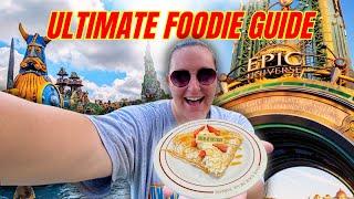 ULTIMATE FOODIE GUIDE TO UNIVERSAL’S EPIC UNIVERSE- I TRIED THE TOP 10 FOODS!