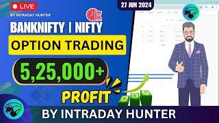 Live Intraday Trade | Bank nifty Option Trading by Intraday Hunter