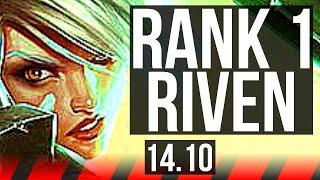 RIVEN vs JAX (TOP) | Rank 1 Riven, 12/1/3, Legendary | EUW Challenger | 14.10