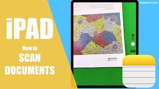 How to Scan Documents as PDF in Notes App - iPAD