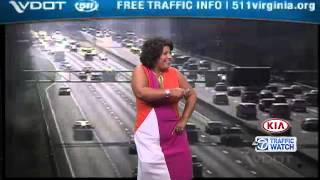 Birthday girl Julie Wright dances on Good Morning Washington