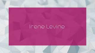 Irene Levine - appearance