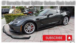 ZO6 Corvette C7 Front Splitter Stage 2 Carbon Flash Beautiful Extreme Online Store