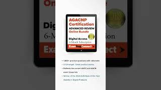 AGACNP Certification Advanced Review Online Bundle Digital Access Card