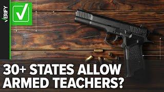 More than 30 states allow teachers to carry guns in schools