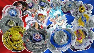 L-DRAGO BEYS vs LONGINUS BEYS | Ryuga VS Lui | METAL FIGHT vs BURST | BEYBLADE CROSSGEN