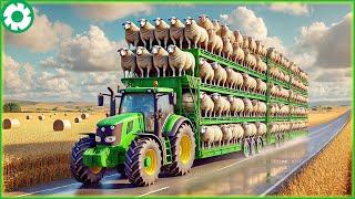 Transporting Millions of Sheep This Way - The Biggest Heavy Machinery | Agriculture Technology