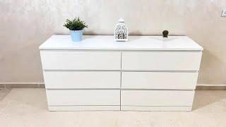  IKEA MALM 6 drawer dresser assembly instruction - very detailed