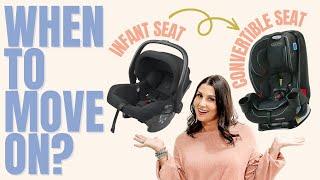 When to go from infant to convertible seat