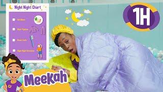 Meekah's Magic Morning & Sweet Dreams Night Routine | 1 HR | Educational Videos for Kids