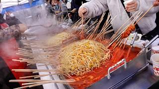 Amazing! Spicy Fish cake with Bean sprout bomb! TOP 3. The Best winter snacks. / Korean street food