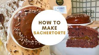 how to make Sachertorte - Austrian chocolate cake recipe