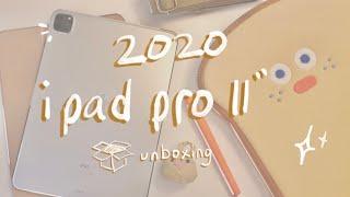 [unboxing + chill w/me] 2020  iPad Pro 11” + accessories 