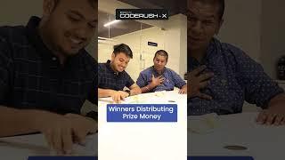 Coderush X Winners Distributing Prize Money #youtubeshorts #shorts