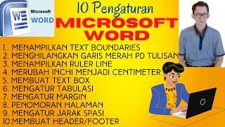 PENGATURAN DI MICROSOFT WORD ~ Bambapuang Foundation