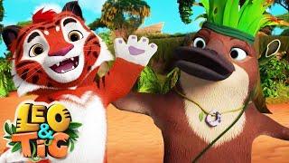 Leo and Tig  Split Earth  Best episodes  Funny Family Good Animated Cartoon for Kids