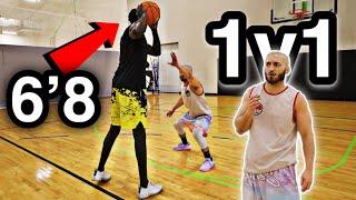 5’6 vs 6’8 (1v1 Basketball) TOUGH GAME!