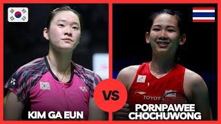 Pornpawee Chochuwong(THA) vs Kim Ga Eun(KOR) Badminton Match Highlights | Revisit Korea Open 2022