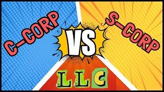 LLC Vs C-Corporation Vs S-Corporation - Differences & Tax Saving? (Best Business Structure & Entity)