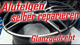 Alufelgen selber reparieren Tutorial Alloy wheel repair