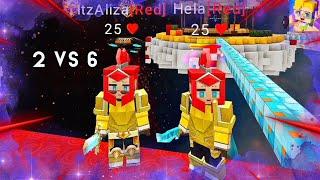 Me and My Bestie @AlizaBG vs 6 Pros in Bedwars! [Blockman Go]