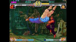 SFIII 3RD STRIKE: PIKACHUAKUMA ( AKUMA ) VS FRIED-CHICKEN ( HUGO ) FIGHTCADE FT3 SET