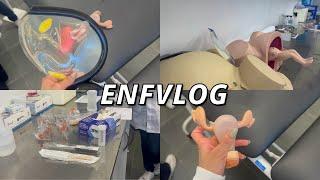 ENFVLOG | rotina de estudante de enfermagem e aula prática