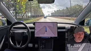 Tesla Full Self Driving v13.2.2-Raw 1x of FSD to Costco in Humble, TX and Actual Smart Summon-4K HD