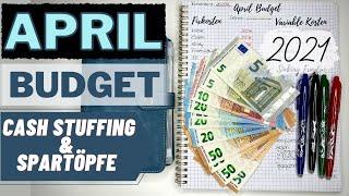 April Budget, Cash stuffing & Spartöpfe I Meine echten Einnahmen & Ausgaben