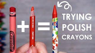 CLAY CRAYONS?! - Testing Crayons From Poland