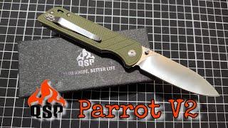 QSP Parrot V2 - Canivete Parrot 2nd geração - Pocket Knife - Review e impressões