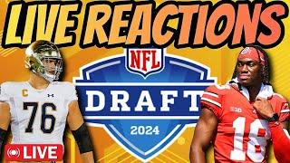 2024 NFL DRAFT: 1ST RD LIVE Every Pick + Reactions