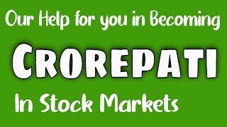 Want to become Crorepati in Stock Market ? We help you in becoming | Telegram