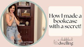 Hidden Elegance: How I Built a Custom Murphy Door Bookcase!