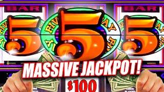 5 TIMES PAY HIGH LIMIT JACKPOT WIN!  HANDPAY  BIG WIN ON THIS SLOT MACHINE