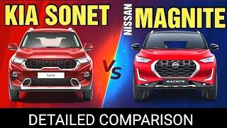 Nissan Magnite vs Kia Sonet 2022 | Detailed Comparison | कौन है king of SUV's | TheCar India