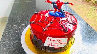 Spider Man Theme Cake #shorts #youtube #youtubeshorts #spiderman #cake #shortsvideo #shortsyoutube