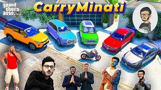 Franklin and ShinChan Stolen Carryminati Cars in GTA 5 | JNK GAMER