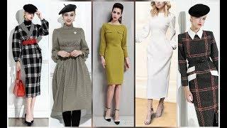 Ayollar qishki ko'ylak fasonlari МОДНЫЕ ПЛАТЬЯ WOMAN'S DRESSES