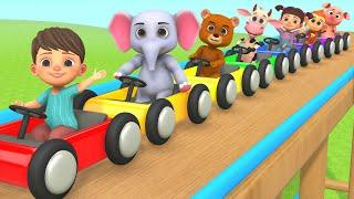 Baby Car Racing Ramp Toy COLORS FOR KIDS | Learn Colours for Kids & Toddlers Children Nursery Rhymes