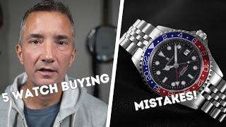 5 Watch Buying Mistakes…Watch this before buying your next watch!