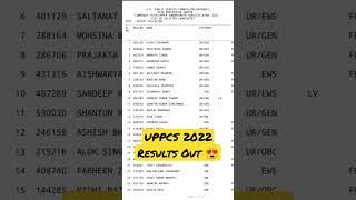 UPPCS 2022 Final Result Out #uppcsinterview2023 #sdm #uppscmotivation #shorts