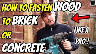 Install a Fence Post to a Wall | Concrete Or Brick